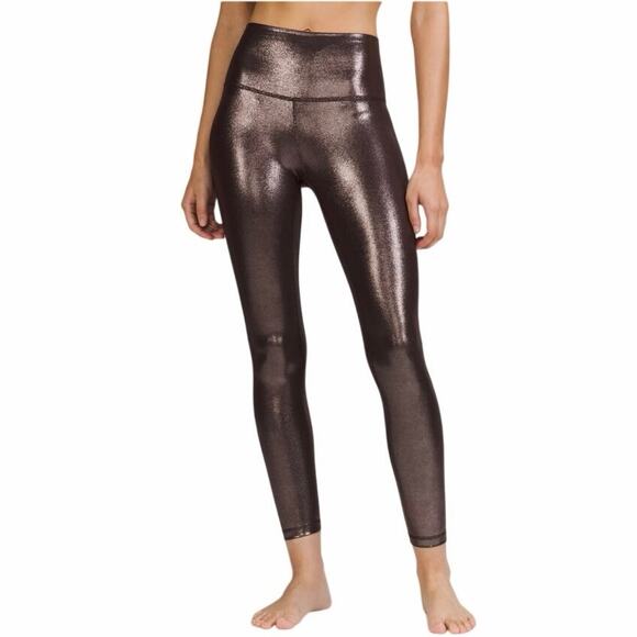 Lululemon Athletica Pants - Lululemon 20 Align Shiney Bronze Athletic Leggings